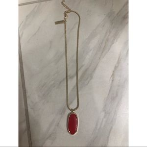 Kendra Scott Necklace- red pendant